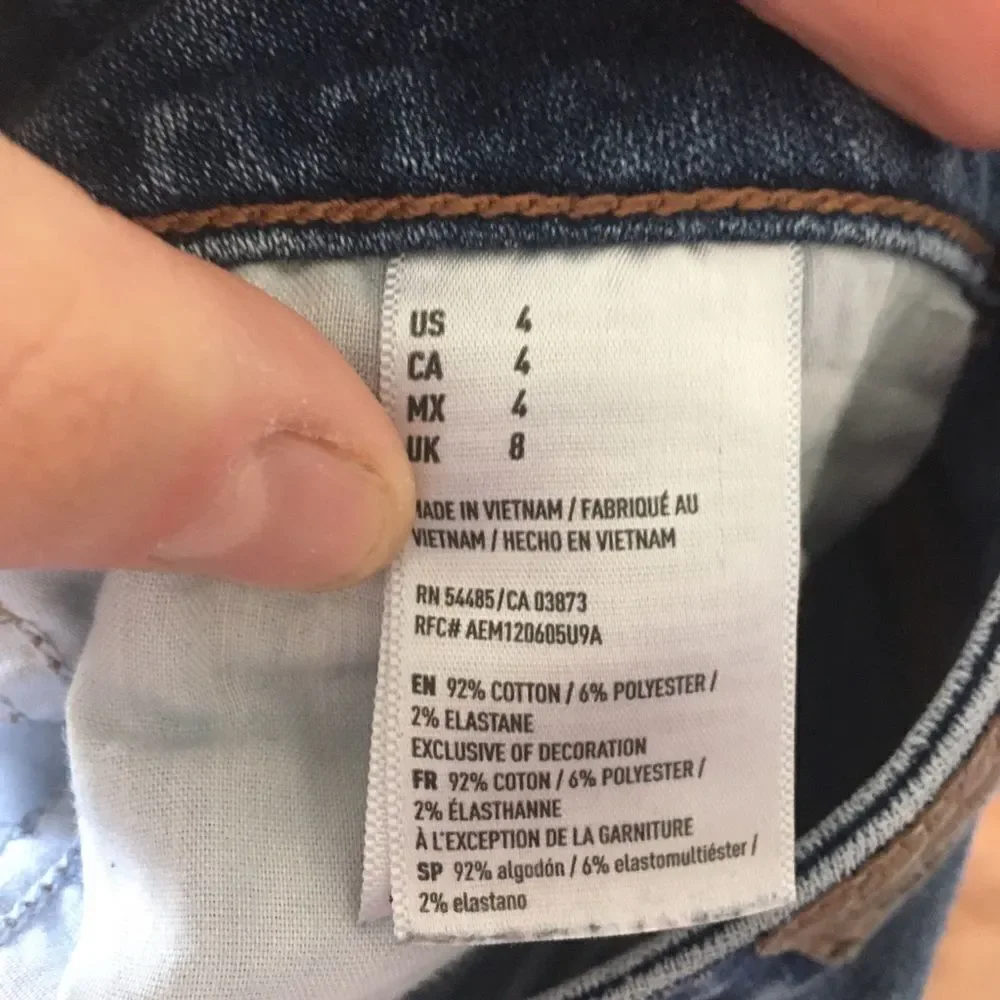 American Eagle Y2K raw hem demon miniskirt